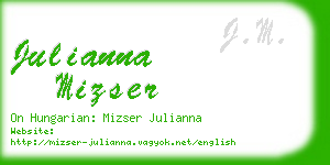 julianna mizser business card